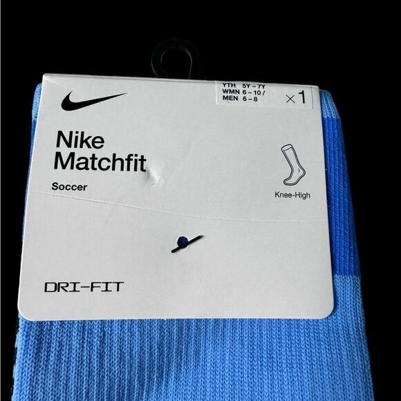 NWT Nike Matchfit Knee High Soccer Socks Medium - Picture 2 of 4
